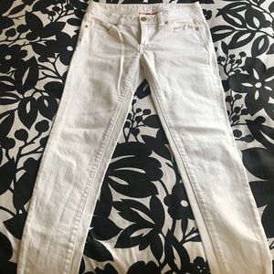 Tory Burch white skinny jeans